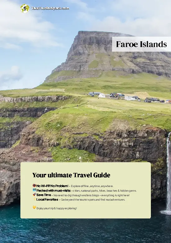 example page 0 from our offline Travel Guide for Faroe Islands